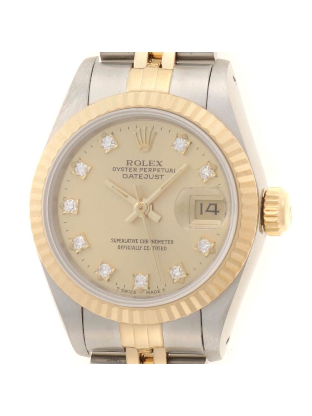 Rolex Datejust Vintage Watch Stainless Steel Champagne Automatic
